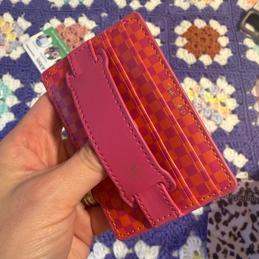 The CAEP Pink and Orange Card Holder